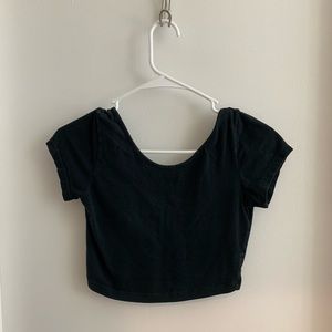 Brandy Melville Black Crop Top